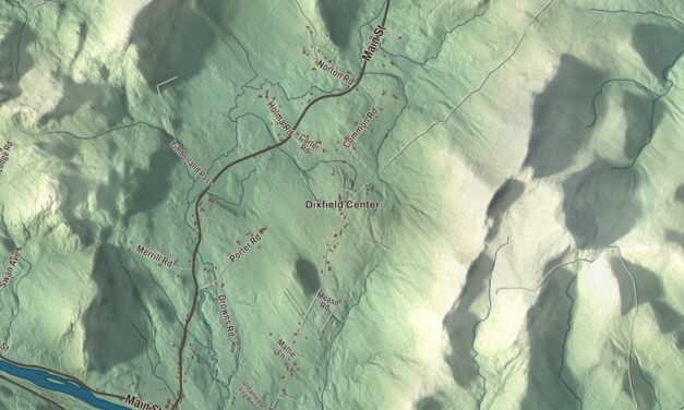 Map of Dixfield, Maine in 2026