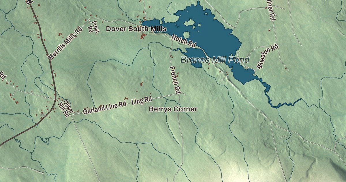 Map of Dover-Foxcroft, Maine in 2026