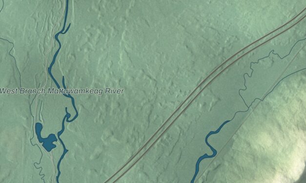 Map of Dyer Brook, Maine in 2026