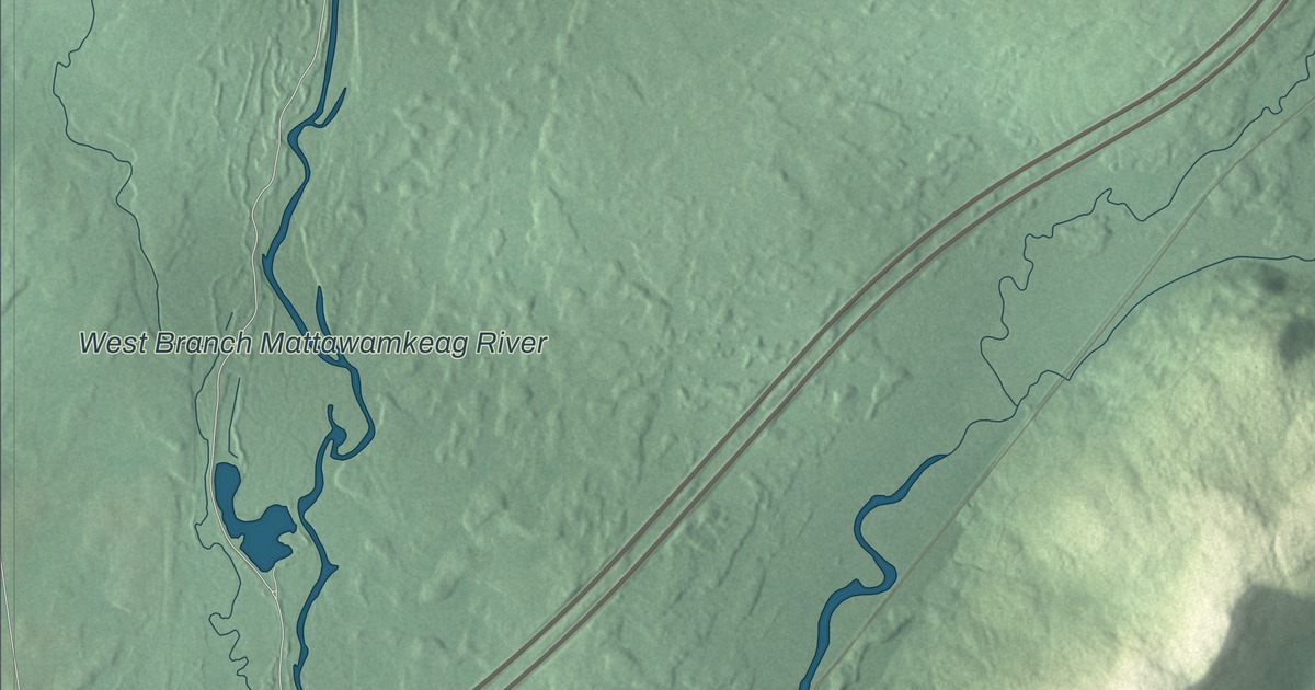 Map of Dyer Brook, Maine in 2026