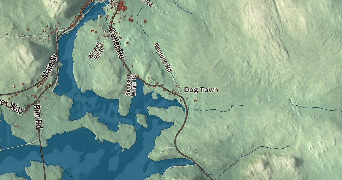 Map of East Machias, Maine in 2026