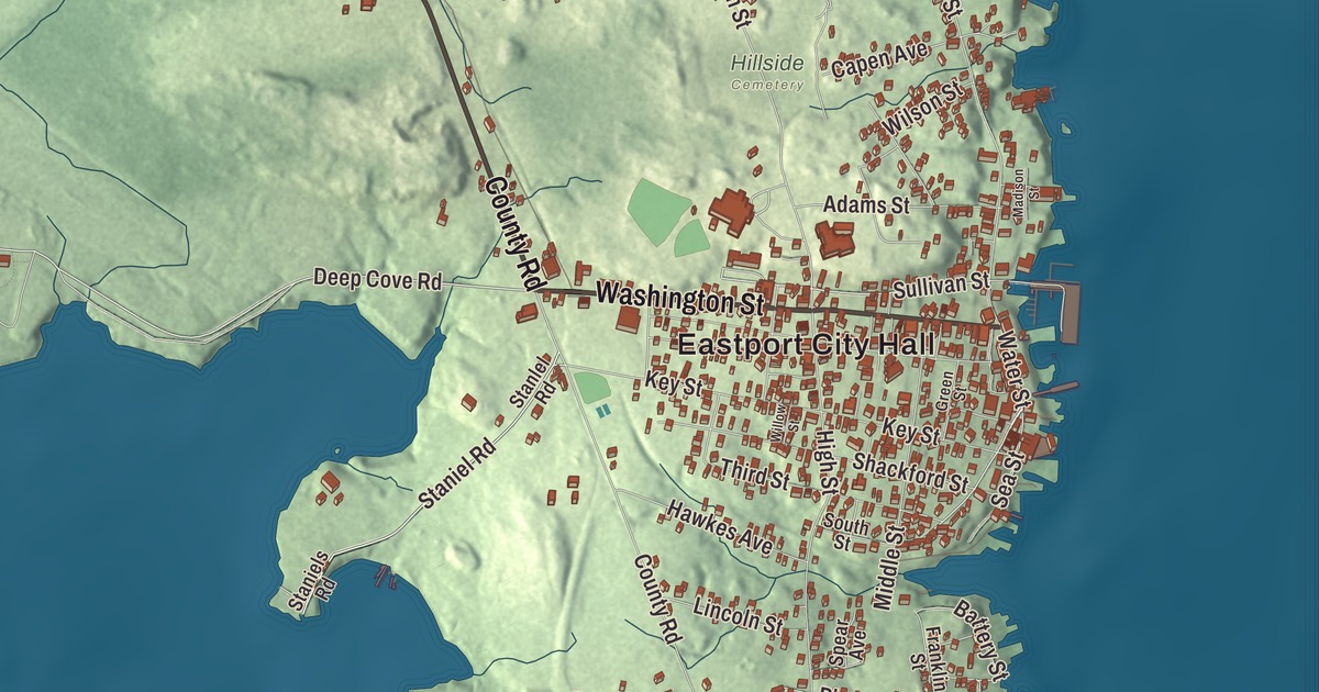 Map of Eastport, Maine in 2026