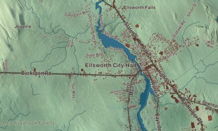 Map of Ellsworth, Maine in 2026