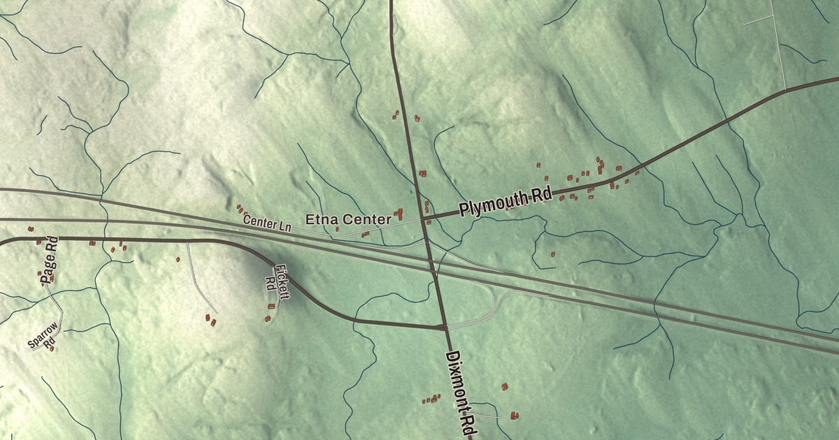 Map of Etna, Maine in 2026