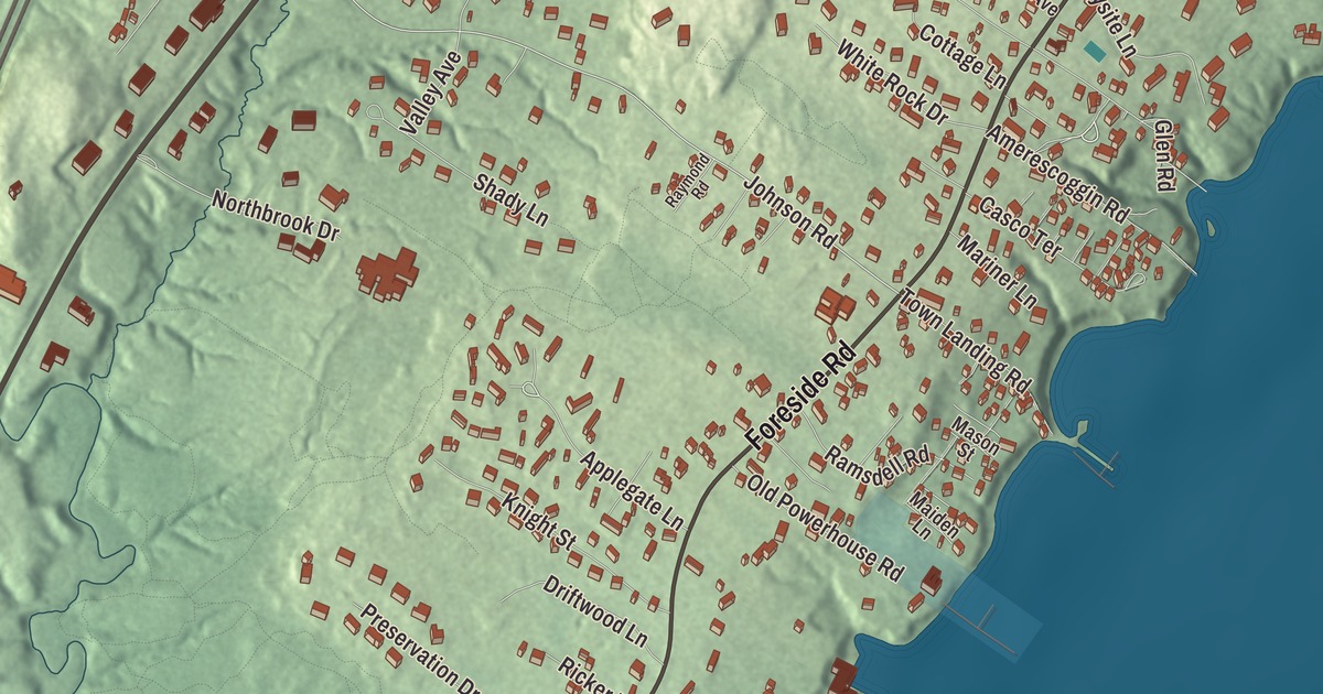 Map of Falmouth Foreside, Maine in 2026
