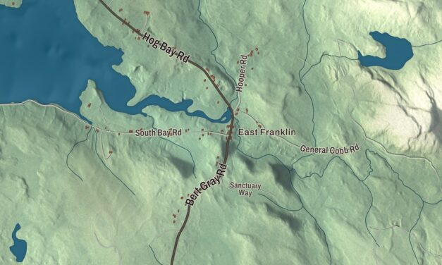 Map of Franklin, Maine in 2026
