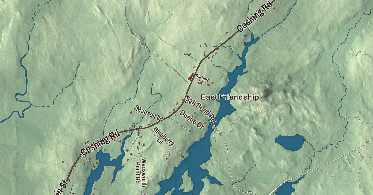Map of Friendship, Maine in 2026