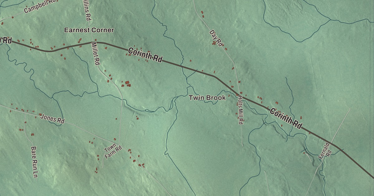 Map of Garland, Maine in 2026