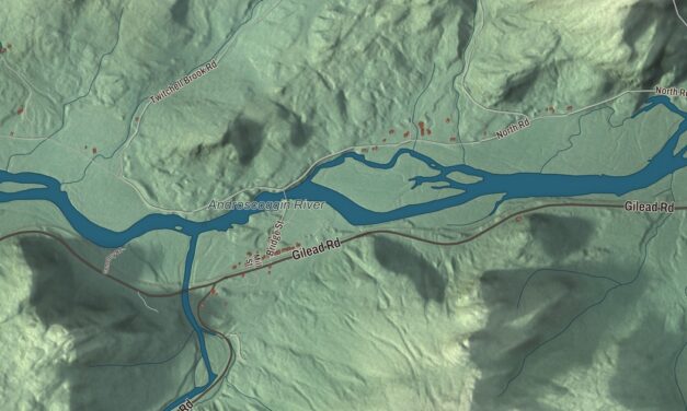Map of Gilead, Maine in 2026