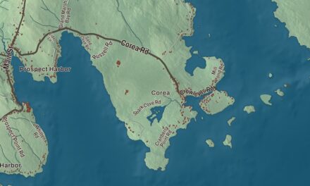 Map of Gouldsboro, Maine in 2026