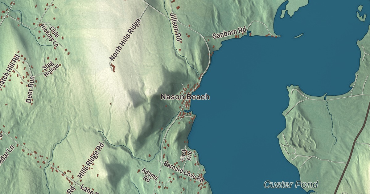Map of Greene, Maine in 2026