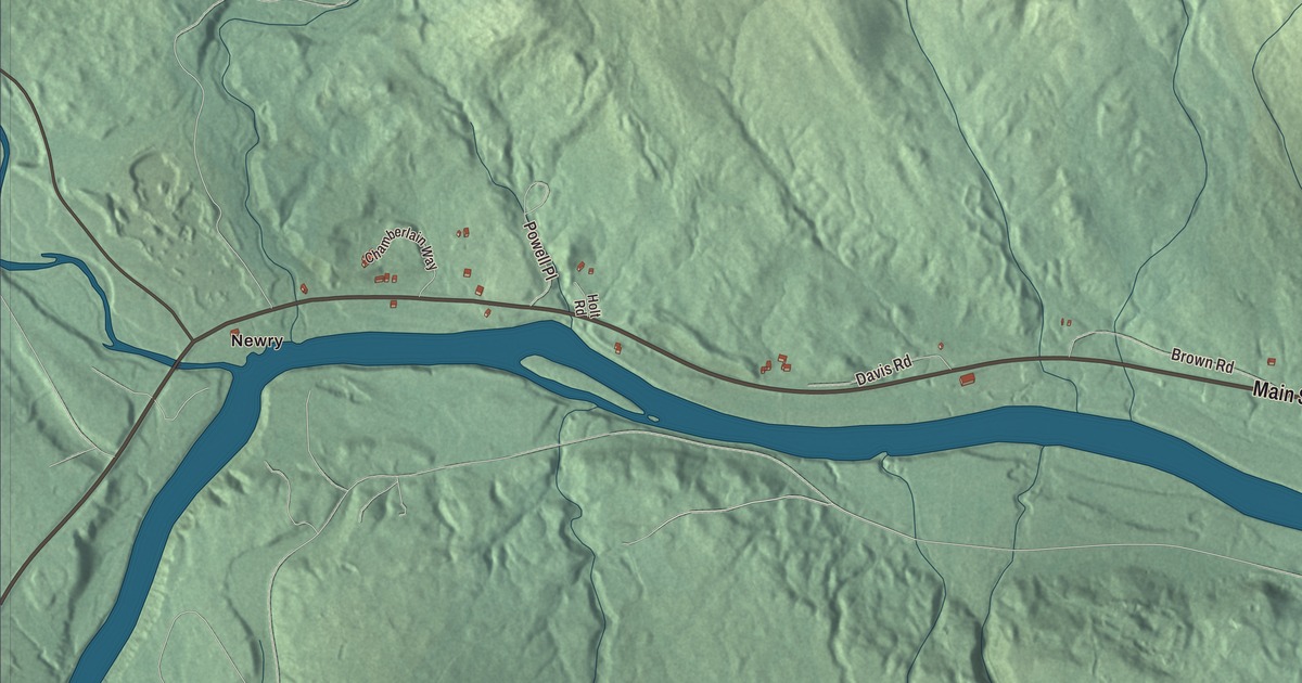 Map of Hanover, Maine in 2026