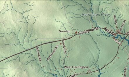 Map of Harrington, Maine in 2026