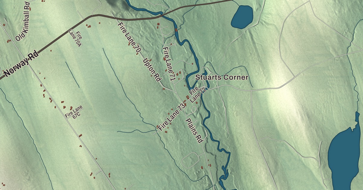 Map of Harrison, Maine in 2026