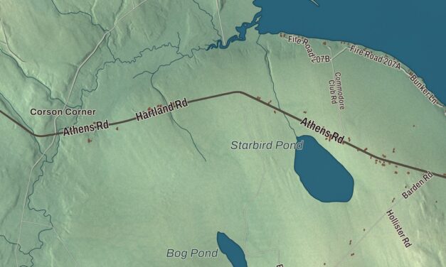 Map of Hartland, Maine in 2026