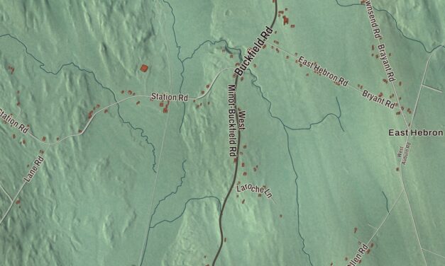 Map of Hebron, Maine in 2026