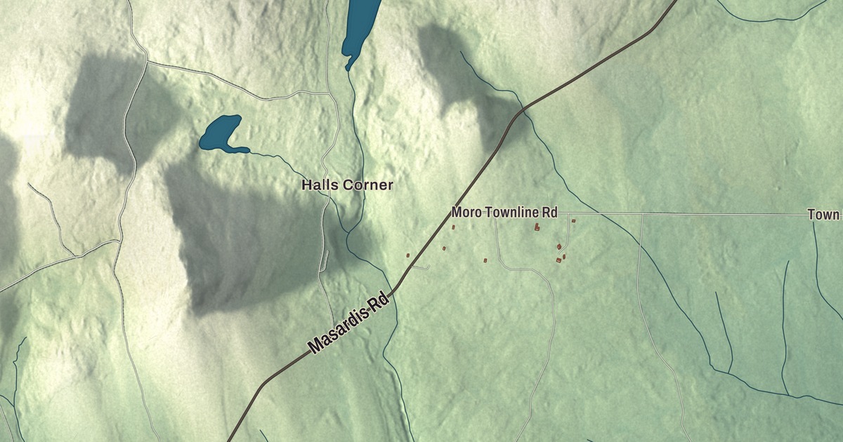 Map of Hersey, Maine in 2026