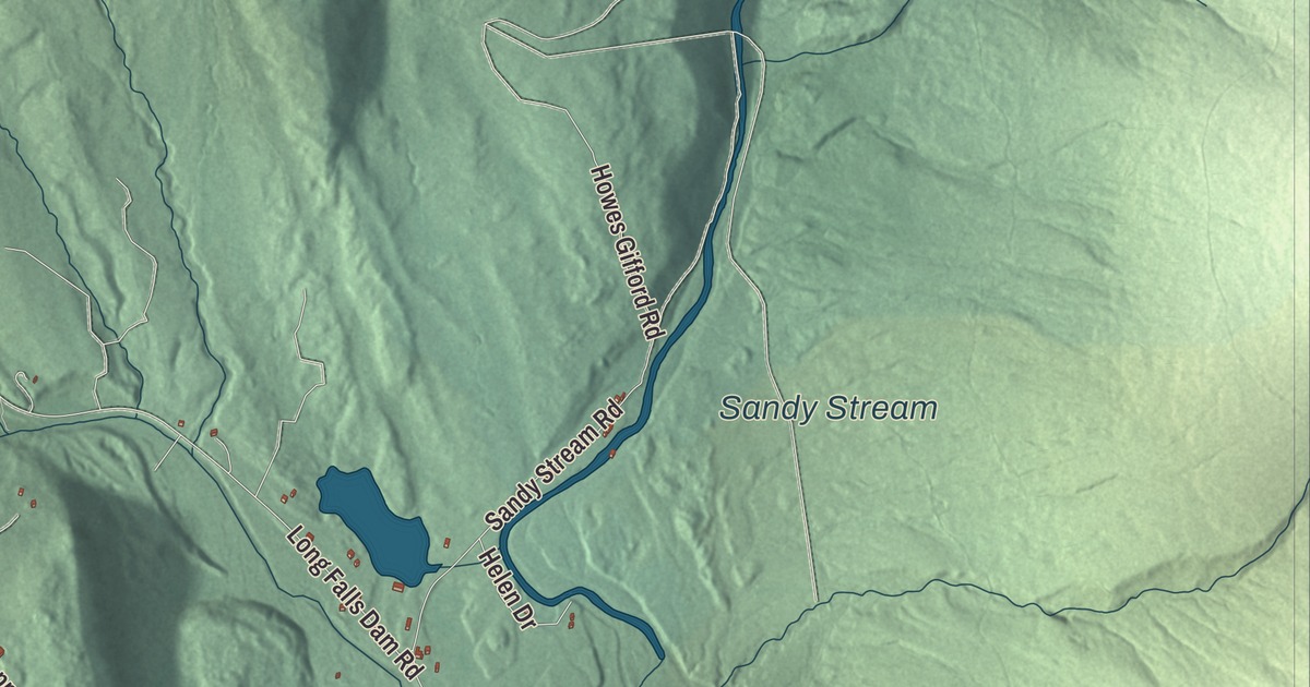 Map of Highland, Maine in 2026