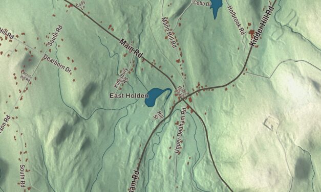 Map of Holden, Maine in 2026