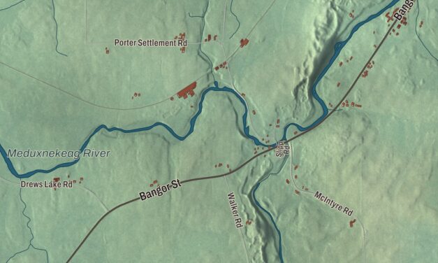 Map of Houlton, Maine in 2026