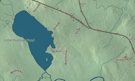 Map of Hudson, Maine in 2026