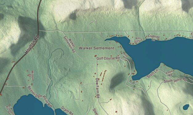 Map of Island Falls, Maine in 2026