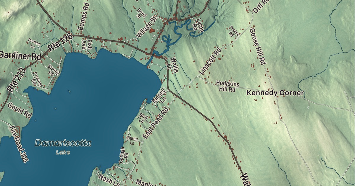 Map of Jefferson, Maine in 2026