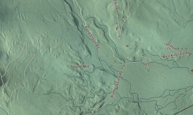 Map of Kingfield, Maine in 2026