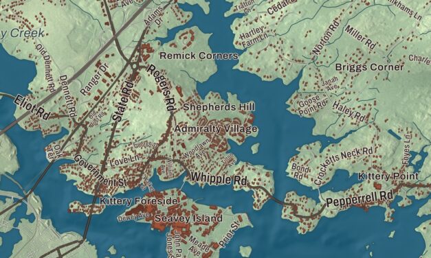 Map of Kittery, Maine in 2026