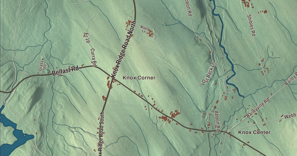 Map of Knox, Maine in 2026