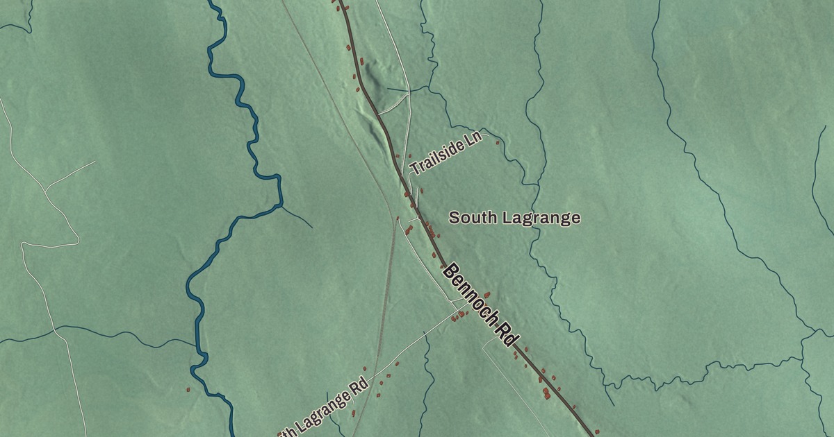 Map of Lagrange, Maine in 2026