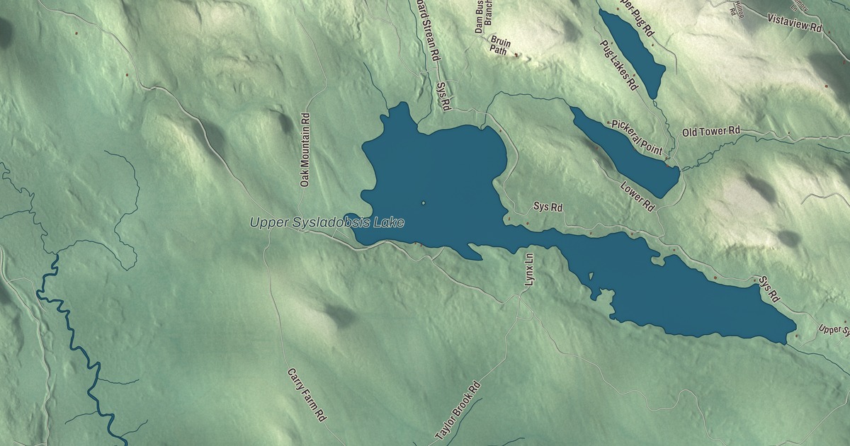 Map of Lakeville, Maine in 2026