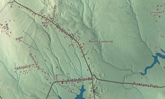 Map of Lamoine, Maine in 2026