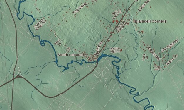 Map of Lebanon, Maine in 2026
