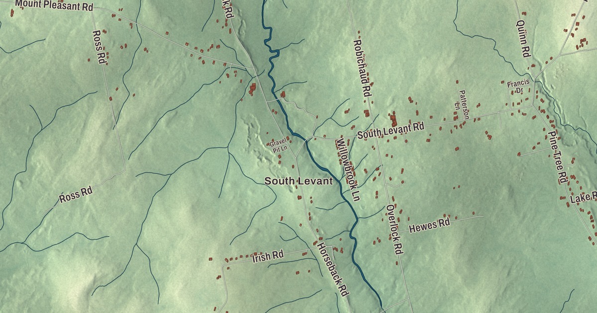 Map of Levant, Maine in 2026