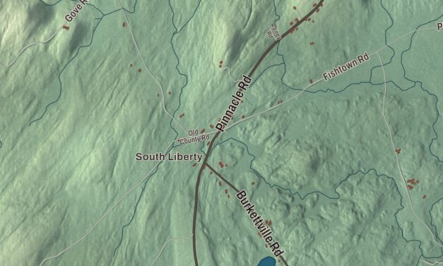 Map of Liberty, Maine in 2026