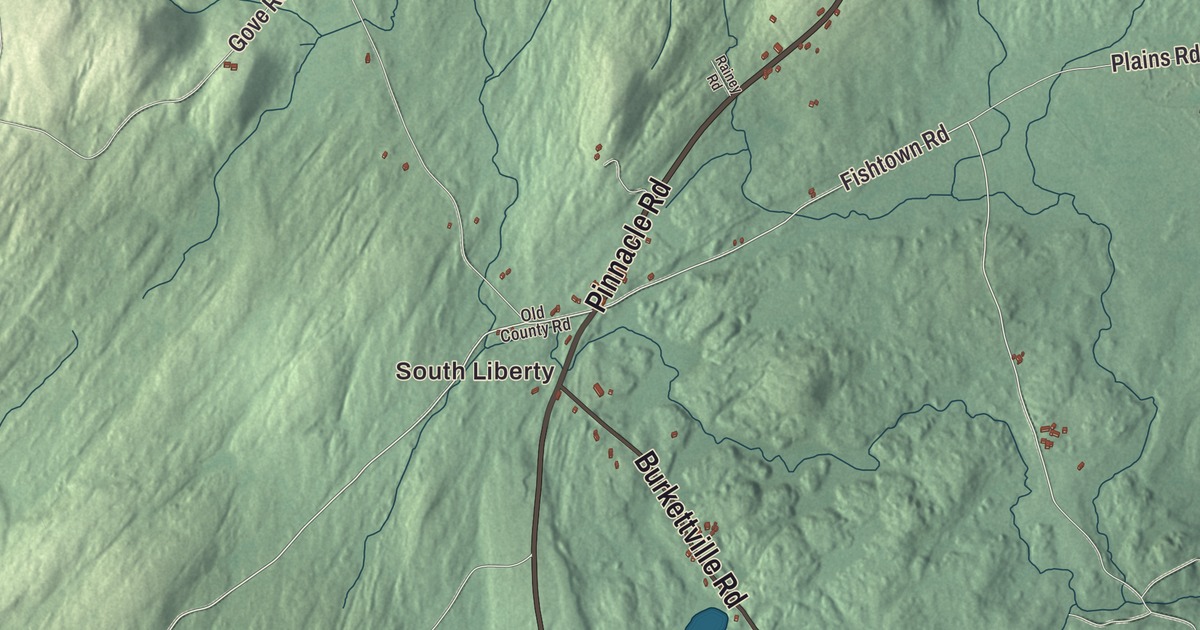 Map of Liberty, Maine in 2026