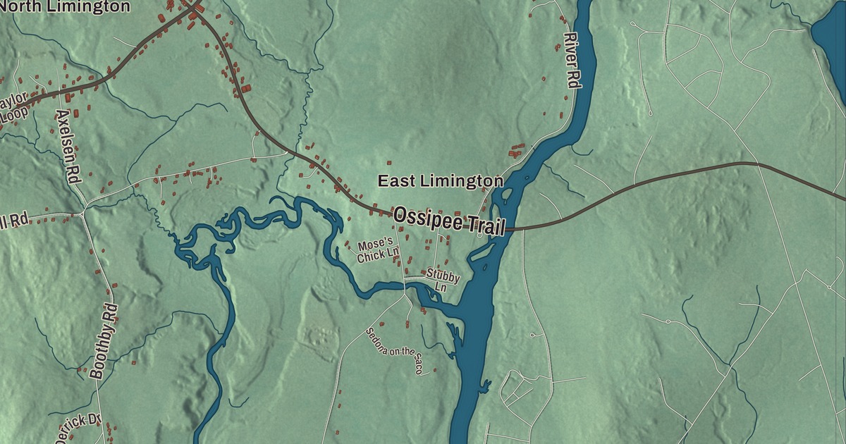 Map of Limington, Maine in 2026