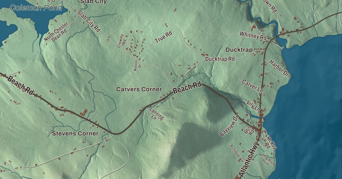 Map of Lincolnville, Maine in 2026