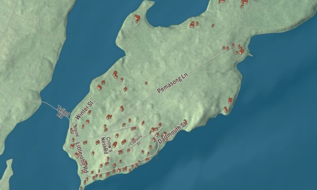 Map of Littlejohn Island, Maine in 2026