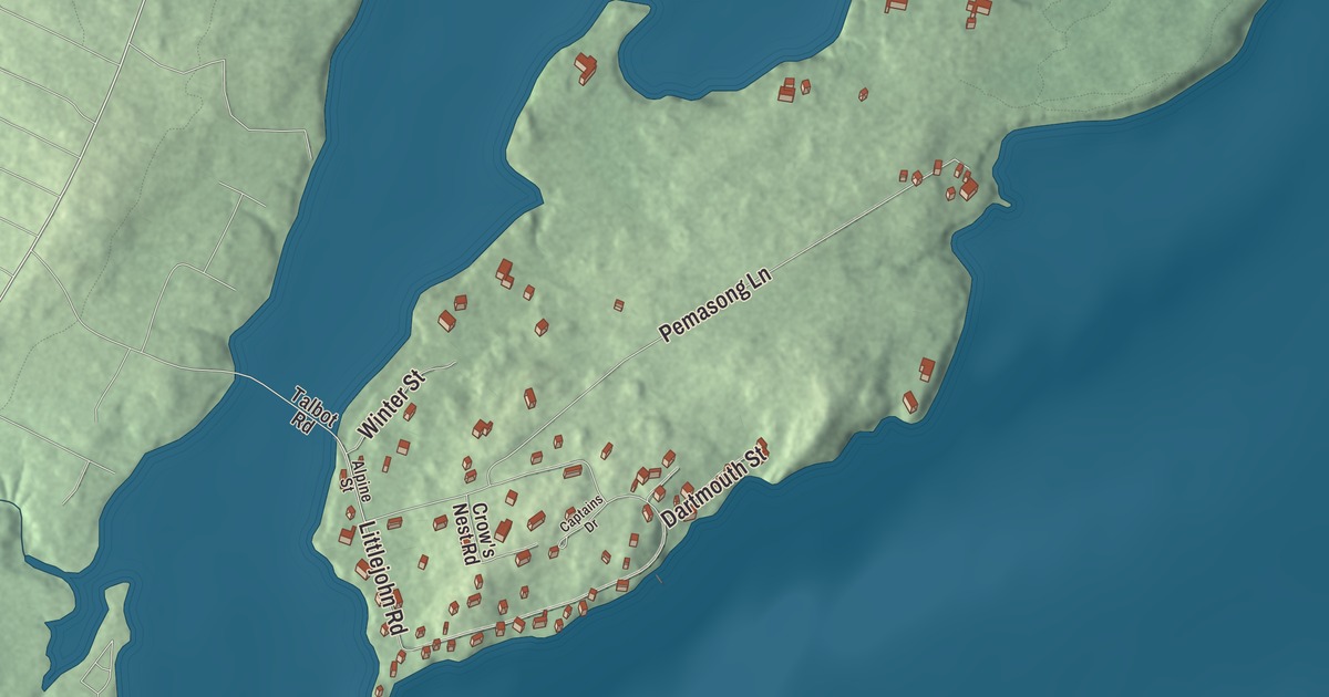 Map of Littlejohn Island, Maine in 2026