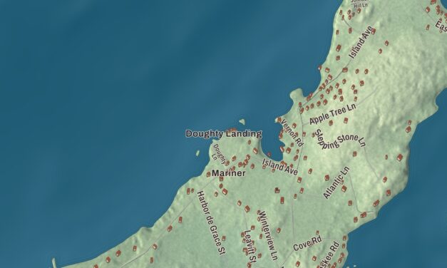 Map of Long Island, Maine in 2026