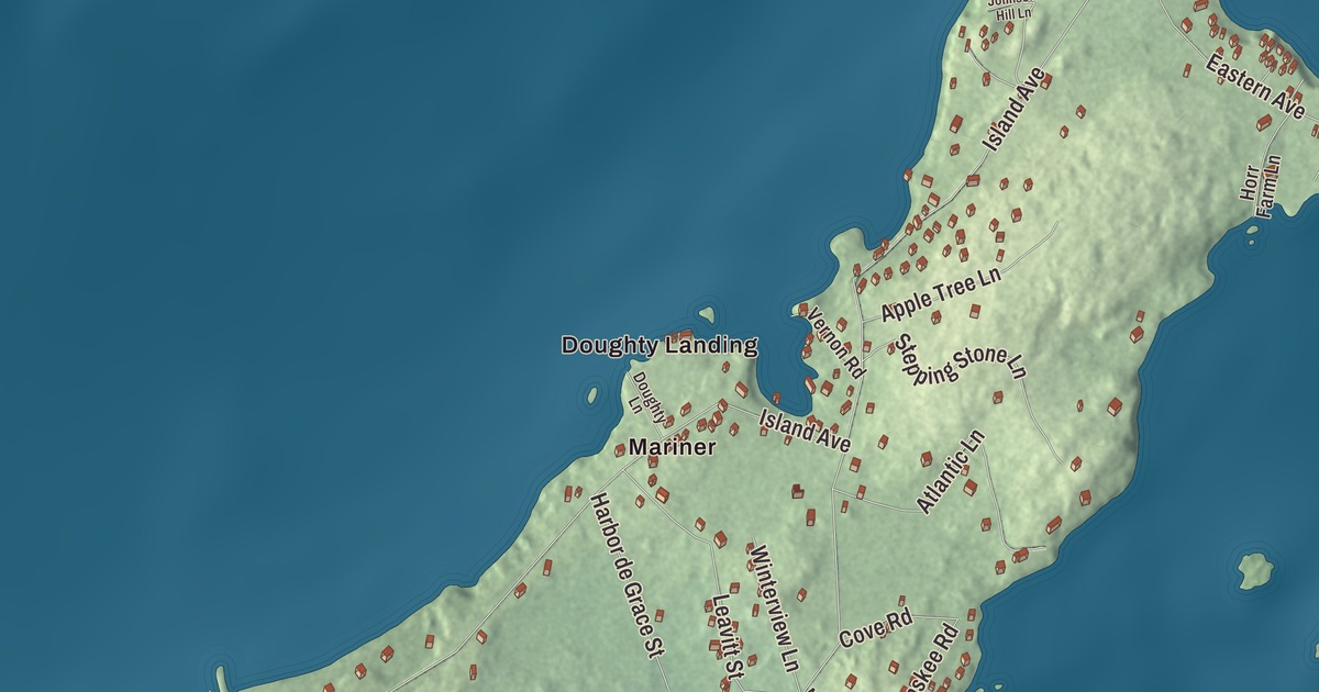 Map of Long Island, Maine in 2026