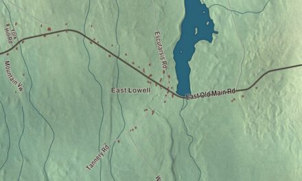 Map of Lowell, Maine in 2026