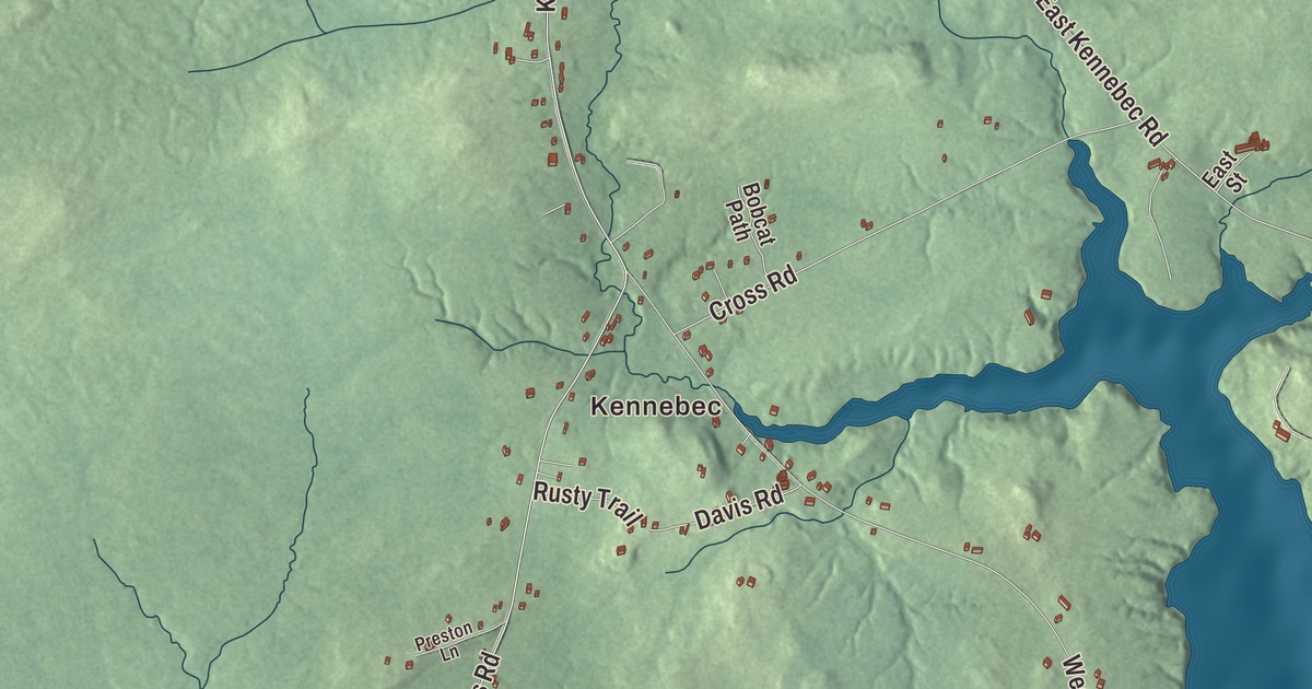 Map of Machias, Maine in 2026