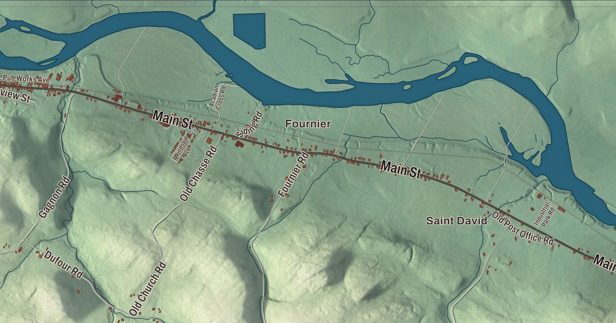 Map of Madawaska, Maine in 2026