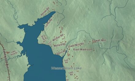 Map of Madison, Maine in 2026
