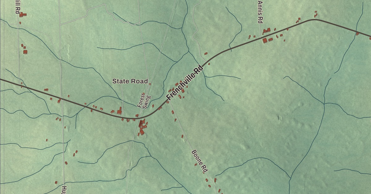 Map of Mapleton, Maine in 2026