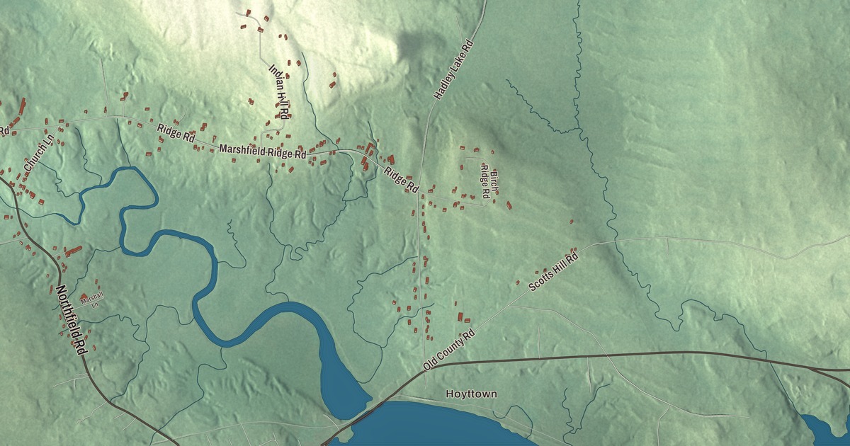 Map of Marshfield, Maine in 2026