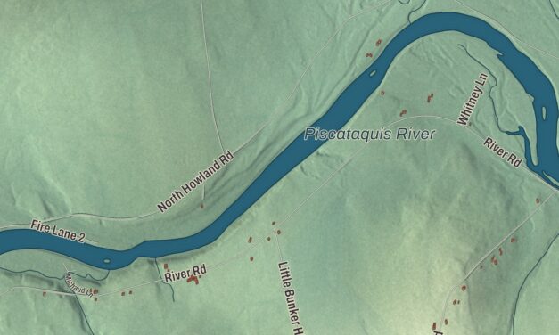 Map of Maxfield, Maine in 2026